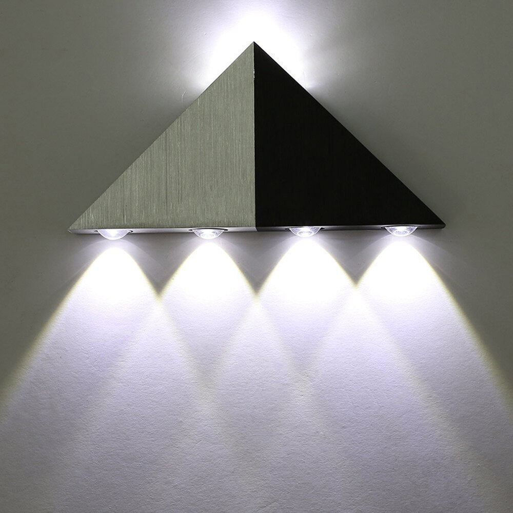 Modern Triangle 5W LED Wall Sconce Light Fixture Hallway Up Down Wall Lamp Home Theater Studio Restaurant Hotel Decor Lighting