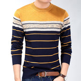 2023 Fashion Casual Clothing Social Fitness Bodybuilding Striped T Shirts Men T-shirt Jersey Tee Shirt Pullover Sweater Camisa