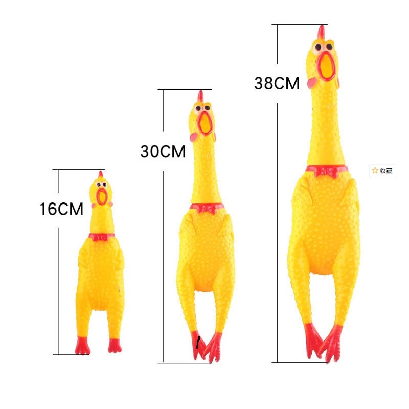 Pet dog toy screaming chicken screaming chicken dog molars yellow rubber chicken dog chew toy durable and funny buzz