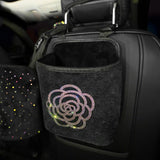 Diamond Rhinestone Car Storage Bag Hanging Automobile Organizer Seat Back Holder styling Stowing Tidying Car Interior Accessorie