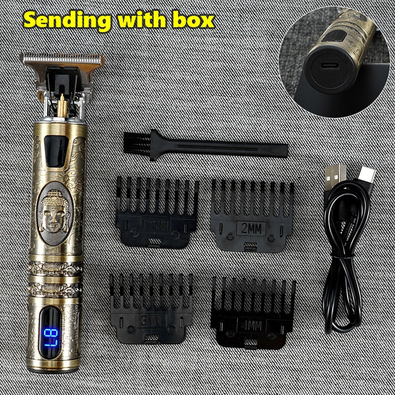 New Electric Hair Trimmer Cordless Shaver Beard Trimmer Electric Shaver for Men 0mm Men Barber Hair Cutting Machine For Men