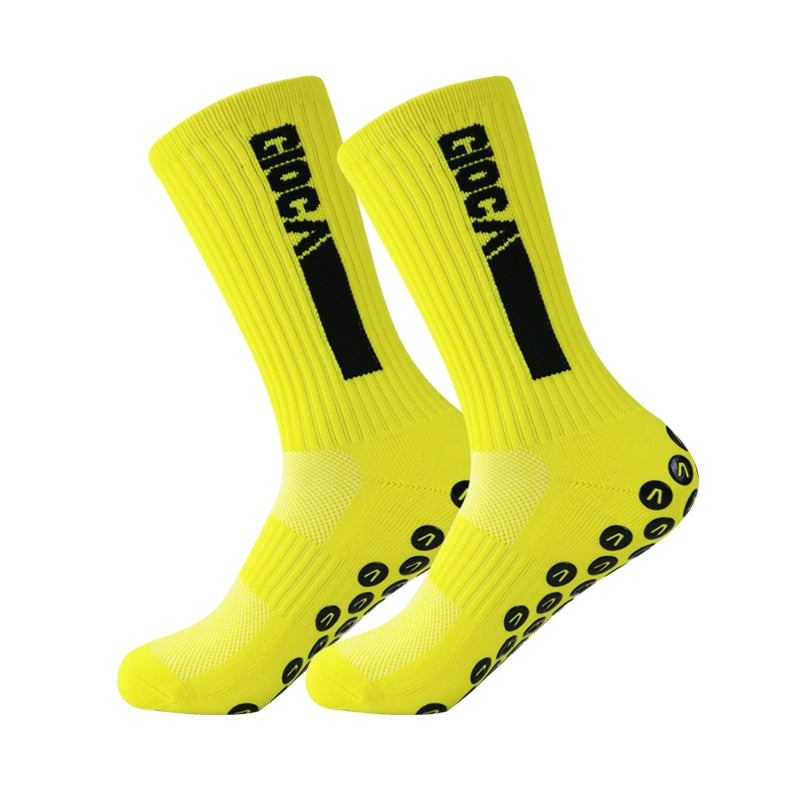 UGUPGRADE 2023 New ANTI SLIP Football Socks Mid Calf Non Slip Soccer Cycling Sports Socks Mens Warm Sock EU38-44