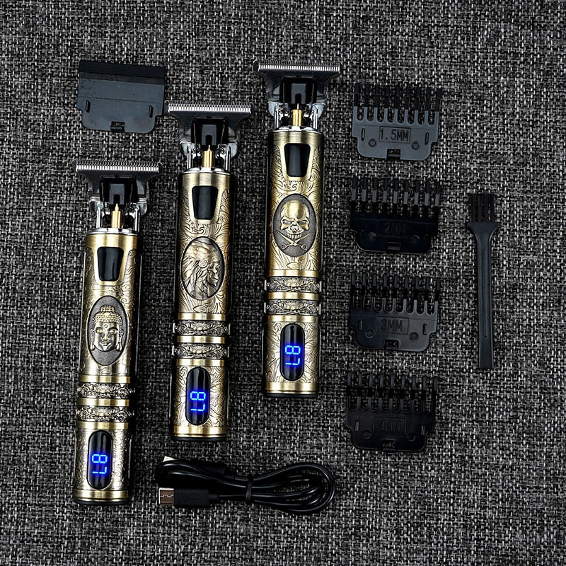 New Electric Hair Trimmer Cordless Shaver Beard Trimmer Electric Shaver for Men 0mm Men Barber Hair Cutting Machine For Men