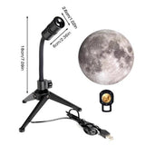 Galaxy Projector 2 In 1 Earth Moon Projection Lamp INS Photography Background Atmosphere Night Light For Bedroom Decor