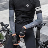 ROCKBROS Arm Sleeve Breathable Quick Dry UV Protection Cycling Sport Sleeve Ice Fabric Sunscreen Sports Wear Fitness Arm Sleeve