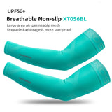 ROCKBROS Arm Sleeve Breathable Quick Dry UV Protection Cycling Sport Sleeve Ice Fabric Sunscreen Sports Wear Fitness Arm Sleeve