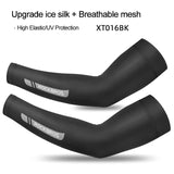 ROCKBROS Arm Sleeve Breathable Quick Dry UV Protection Cycling Sport Sleeve Ice Fabric Sunscreen Sports Wear Fitness Arm Sleeve