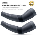 ROCKBROS Arm Sleeve Breathable Quick Dry UV Protection Cycling Sport Sleeve Ice Fabric Sunscreen Sports Wear Fitness Arm Sleeve