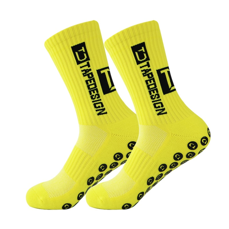UGUPGRADE 2023 New ANTI SLIP Football Socks Mid Calf Non Slip Soccer Cycling Sports Socks Mens Warm Sock EU38-44
