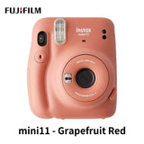 Fuji Genuine Instax Mini11 Instant Camera Origin Fujifilm Pink/Blue/Gray/White/Purple with Instax Mini Film Photo Paper Hot Sale