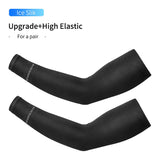 ROCKBROS Arm Sleeve Breathable Quick Dry UV Protection Cycling Sport Sleeve Ice Fabric Sunscreen Sports Wear Fitness Arm Sleeve