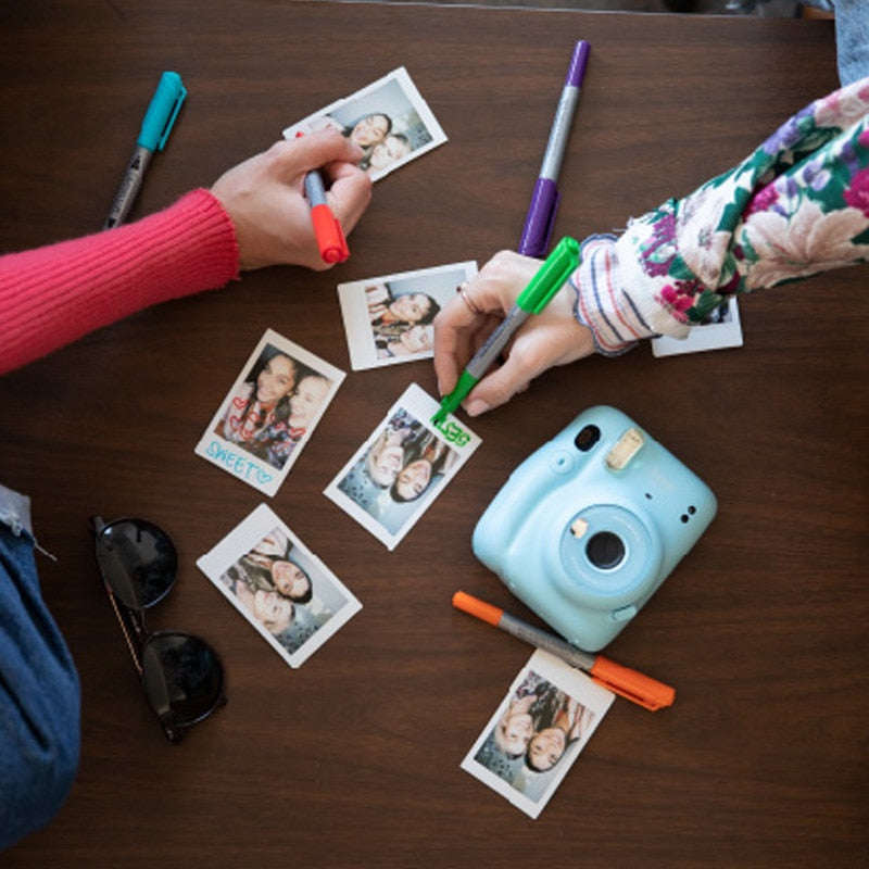 Fuji Genuine Instax Mini11 Instant Camera Origin Fujifilm Pink/Blue/Gray/White/Purple with Instax Mini Film Photo Paper Hot Sale