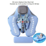 Mambobaby Baby Float Lying Swimming Rings Infant Waist Swim Ring Toddler Swim Trainer Non-inflatable Buoy Pool Accessories Toys