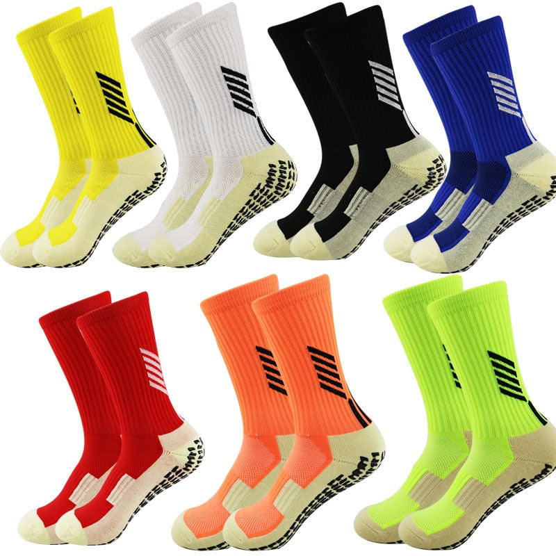 UGUPGRADE 2023 New ANTI SLIP Football Socks Mid Calf Non Slip Soccer Cycling Sports Socks Mens Warm Sock EU38-44