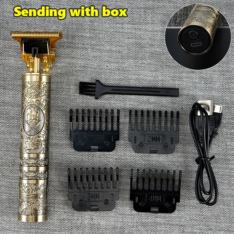 New Electric Hair Trimmer Cordless Shaver Beard Trimmer Electric Shaver for Men 0mm Men Barber Hair Cutting Machine For Men
