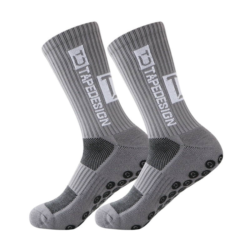 UGUPGRADE 2023 New ANTI SLIP Football Socks Mid Calf Non Slip Soccer Cycling Sports Socks Mens Warm Sock EU38-44