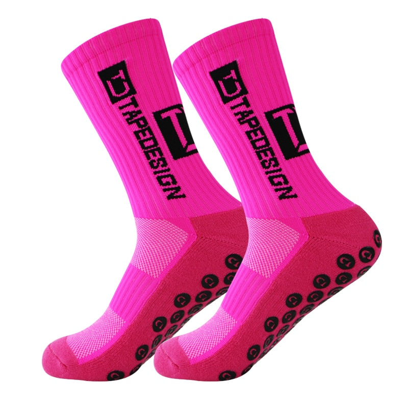 UGUPGRADE 2023 New ANTI SLIP Football Socks Mid Calf Non Slip Soccer Cycling Sports Socks Mens Warm Sock EU38-44