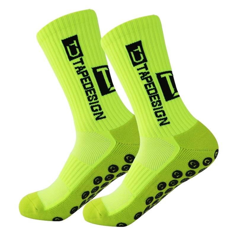UGUPGRADE 2023 New ANTI SLIP Football Socks Mid Calf Non Slip Soccer Cycling Sports Socks Mens Warm Sock EU38-44