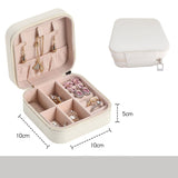 Jewelry Organizer Display Travel Jewelry Case Boxes Portable Locket Necklace Jewelry Box Leather Storage Earring Ring Holder
