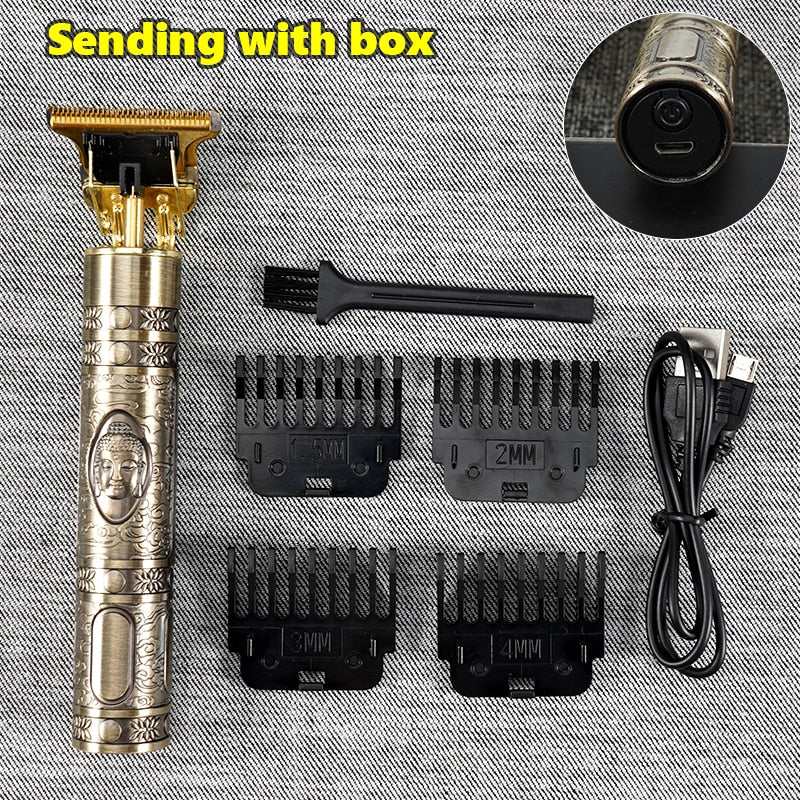 New Electric Hair Trimmer Cordless Shaver Beard Trimmer Electric Shaver for Men 0mm Men Barber Hair Cutting Machine For Men