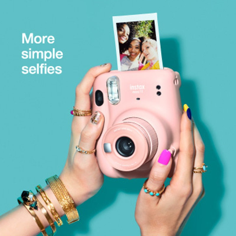 Fuji Genuine Instax Mini11 Instant Camera Origin Fujifilm Pink/Blue/Gray/White/Purple with Instax Mini Film Photo Paper Hot Sale