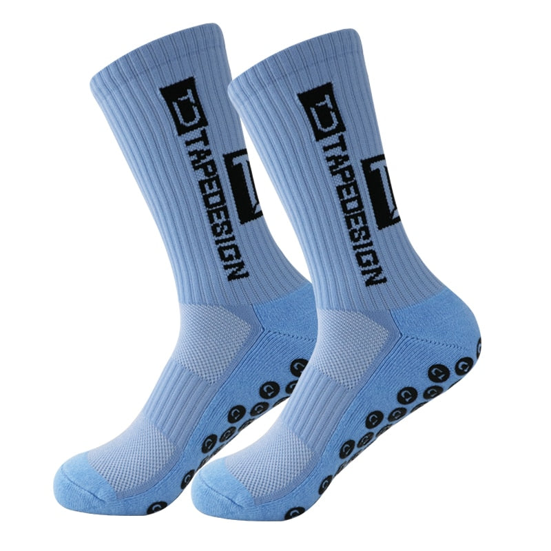 UGUPGRADE 2023 New ANTI SLIP Football Socks Mid Calf Non Slip Soccer Cycling Sports Socks Mens Warm Sock EU38-44