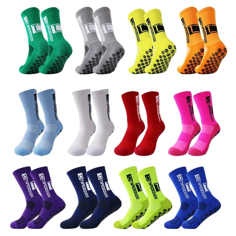 UGUPGRADE 2023 New ANTI SLIP Football Socks Mid Calf Non Slip Soccer Cycling Sports Socks Mens Warm Sock EU38-44