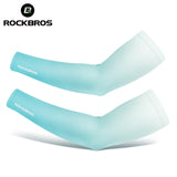 ROCKBROS Arm Sleeve Breathable Quick Dry UV Protection Cycling Sport Sleeve Ice Fabric Sunscreen Sports Wear Fitness Arm Sleeve