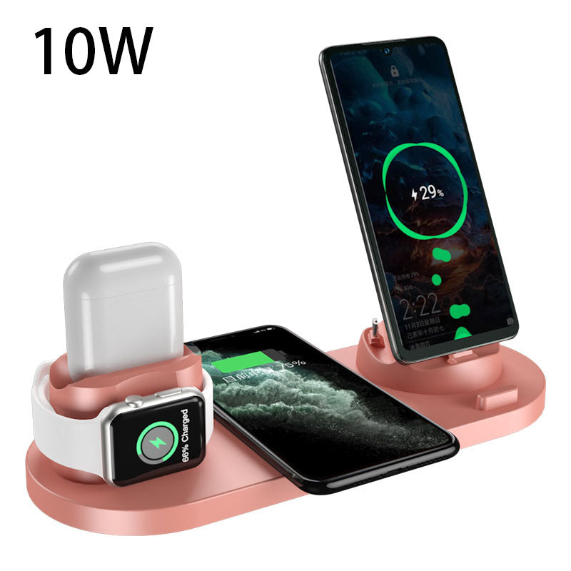 6 In 1 Wireless Fast Charging Stand Charger