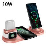 6 In 1 Wireless Fast Charging Stand Charger