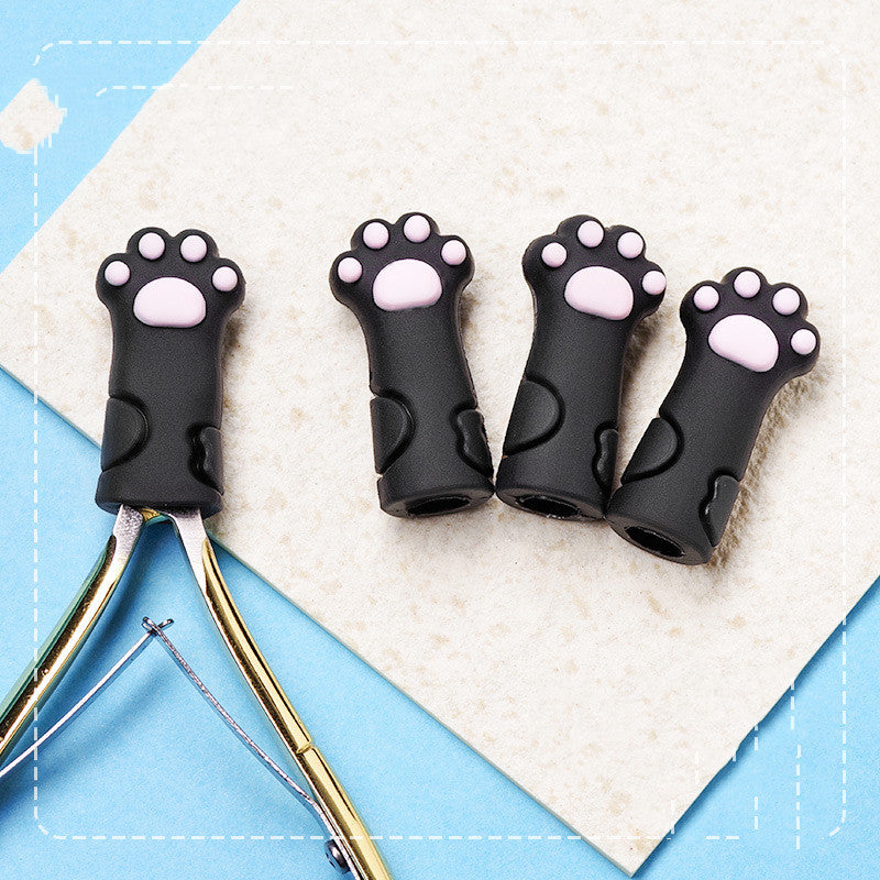 Cute Cat Claw Dead Skin Scissors Protective Cover