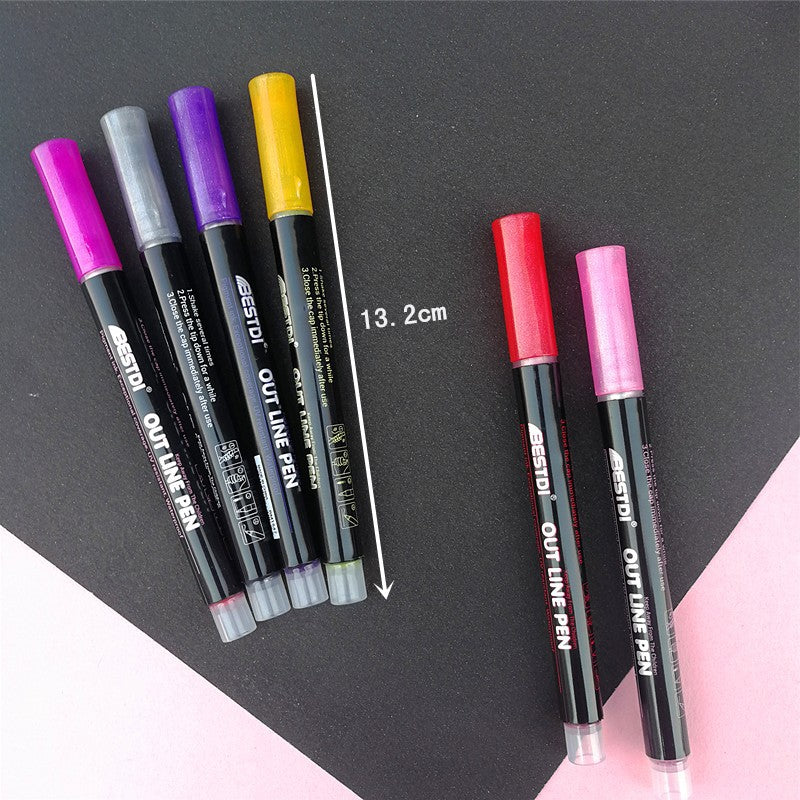 Contour Double Line Pen Flashing Highlighter