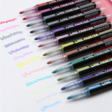 Double line pen dream color highlighter pen