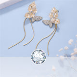 New Trendy Bowknot Tassel Earrings Temperament