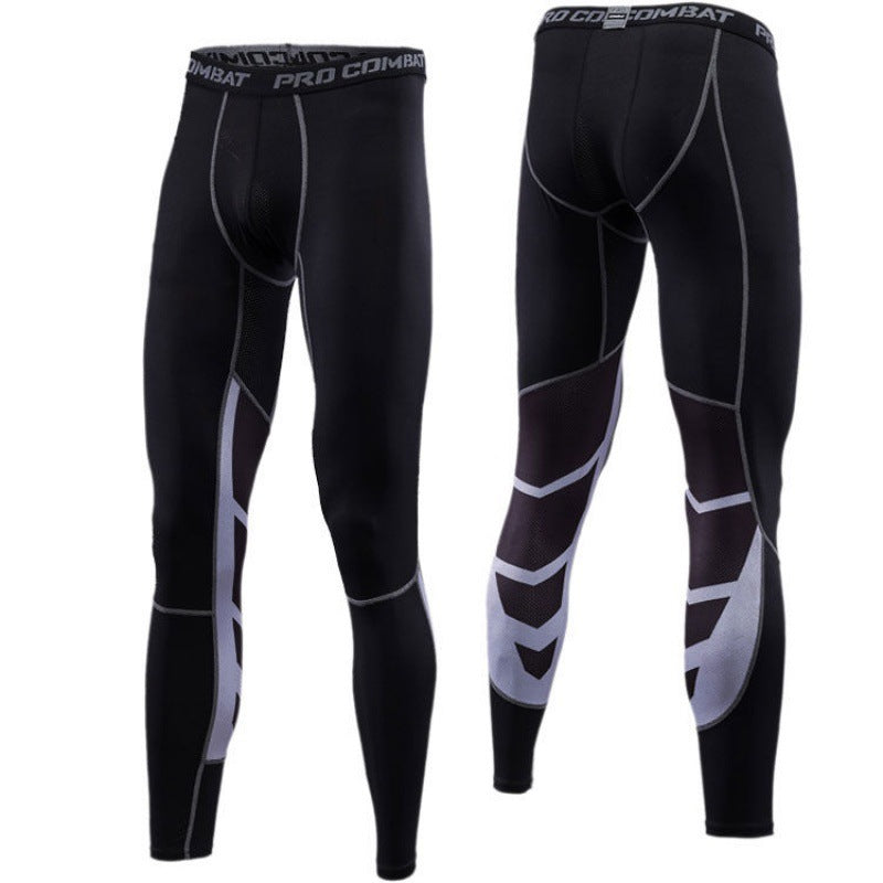 Men's Compression Pants Male Tights Leggings for Running Gym Sport Fitness Quick Dry Fit Joggings Workout White Black Trousers