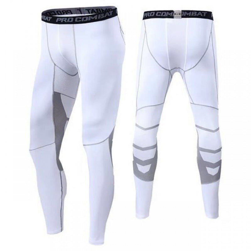 Men's Compression Pants Male Tights Leggings for Running Gym Sport Fitness Quick Dry Fit Joggings Workout White Black Trousers