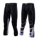 Men's Compression Pants Male Tights Leggings for Running Gym Sport Fitness Quick Dry Fit Joggings Workout White Black Trousers