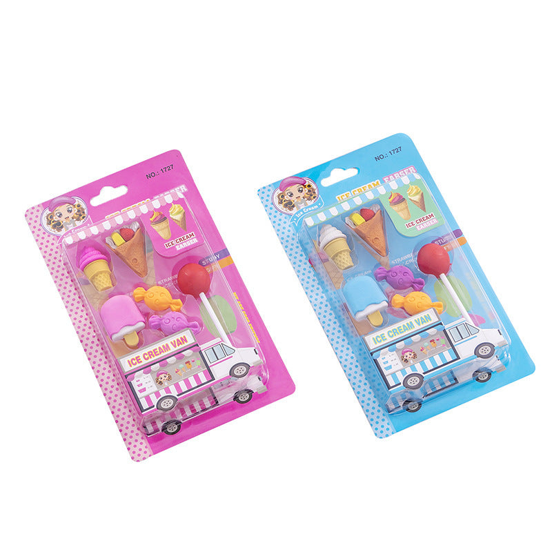 Creative Cute Snack Shape Eraser School Supplies Cartoon Eraser Sassafras