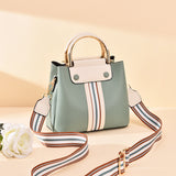 Three-layer contrast handbag