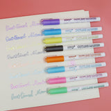 Dream Double Line Set Color Water-based Metal Pen