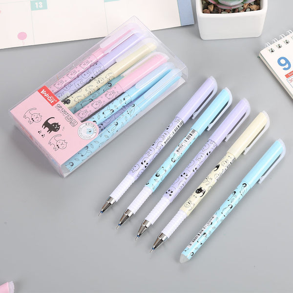 Cartoon Student Erasable Neutral Marker Pen