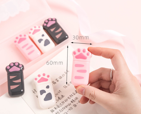 Cute cat's claw correction tape set creative correction tape