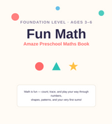 Fun Math – Amaze Preschool Maths Book (100 Printable Pages)