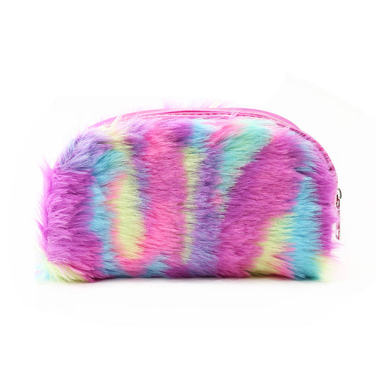 Rainbow Plush Pencil Case
