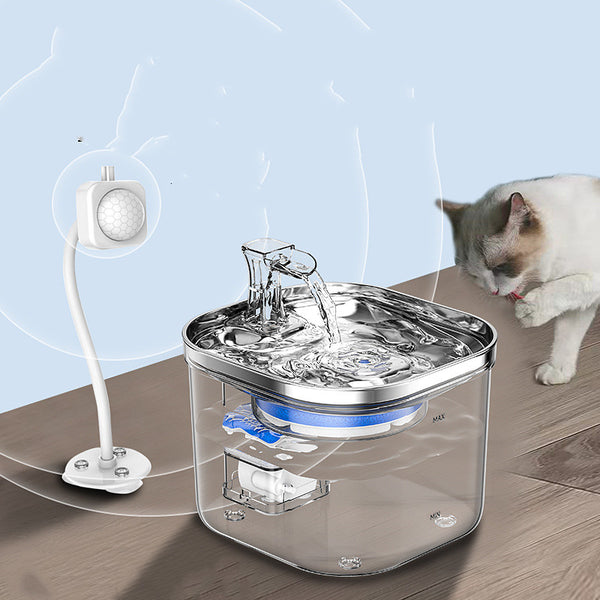Pet Water Dispenser Stainless Steel Automatic Circulation