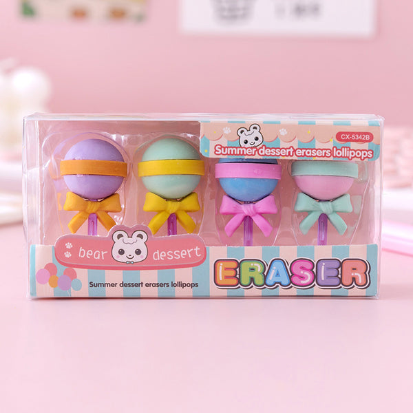 Creative Primary School Prize Eraser Dessert Cute Cartoon Childrens Gifts School Supplies Kindergarten Eraser