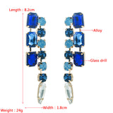 Trendy Super Design Alloy Diamond Geometric Earrings