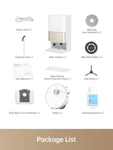 DREAME L10s Pro Ultra Heat Robot Vacuum and Mop Combo, Mop Extend, 7000Pa Suction, Auto Robot Care and Maintenance, 136°F Hot Water Mop Self-Cleaning, Obstacle Avoidance, Ideal for Hair, Carpets