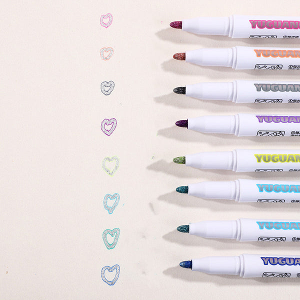 Double Line Dream Color Highlighter Pen