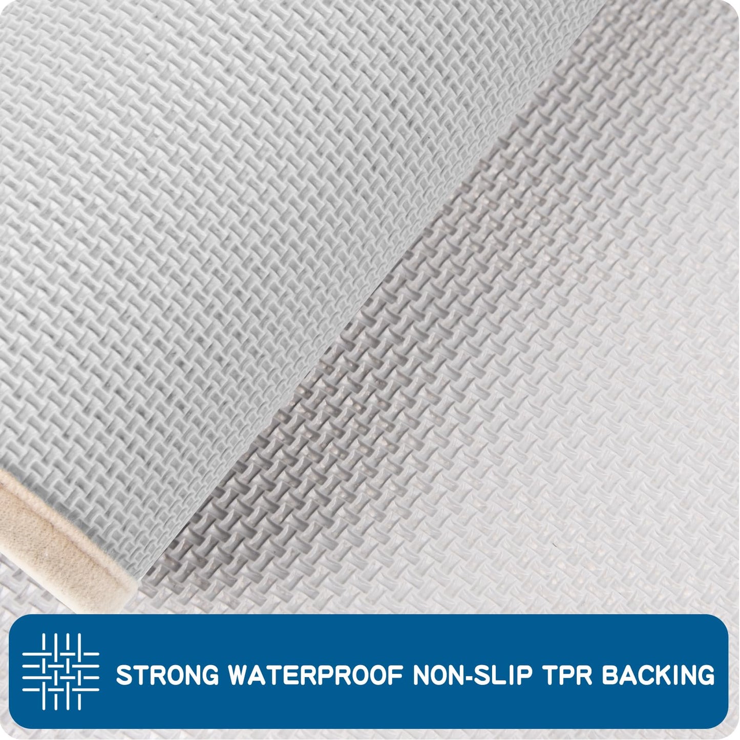 PURRUGS Machine Washable Kitchen Rug [2 PCS] (17" x 30"+ 17" x 48"), Non-Slip/Skid Kitchen Runner Rugs & Floor Mats, Super Absorbent Soft Area Rugs for Sink, Kitchen & Laundry, Beige